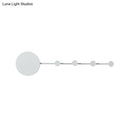 GobekUsa Modern Metal Circle Wall Mount LED Sconce in Black/White with Warm/White Light