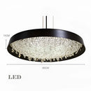 GobekUsa Clear Crystal Pendant Light Chandelier for Living Room & Bedroom