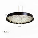 GobekUsa Clear Crystal Pendant Light Chandelier for Living Room & Bedroom