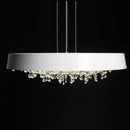 GobekUsa Clear Crystal Pendant Light Chandelier for Living Room & Bedroom