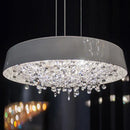 GobekUsa Clear Crystal Pendant Light Chandelier for Living Room & Bedroom