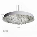 GobekUsa Clear Crystal Pendant Light Chandelier for Living Room & Bedroom