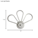 GobekUsa White Acrylic LED Modernist Wall Sconce Lamp with Clover Shape for Bedroom Wall Mount Lighting