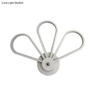 GobekUsa White Acrylic LED Modernist Wall Sconce Lamp with Clover Shape for Bedroom Wall Mount Lighting