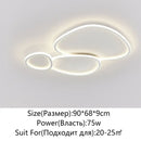 GobekUsa Cobblestone LED Ceiling Lights Living Room Chandelier for Modern Home Decor