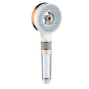 Modern white & copper dual sided high pressure showerhead bathroom by Decorbites
