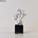 GobekUsa Coral Creative Resin Sculpture, Modern Taihu Stone Desk Ornament for Home Decor