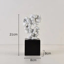 GobekUsa Coral Creative Resin Sculpture, Modern Taihu Stone Desk Ornament for Home Decor