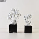 GobekUsa Coral Creative Resin Sculpture, Modern Taihu Stone Desk Ornament for Home Decor