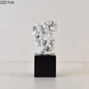 GobekUsa Coral Creative Resin Sculpture, Modern Taihu Stone Desk Ornament for Home Decor