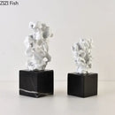 GobekUsa Coral Creative Resin Sculpture, Modern Taihu Stone Desk Ornament for Home Decor