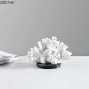 GobekUsa Coral Resin Sculpture: Modern Desk Decor & Artwork Crafted Landscape Ornaments