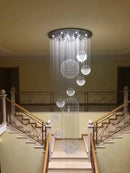 GobekUsa Crystal Ball Chandelier - Large Modern Lustre Design - D80*H300cm