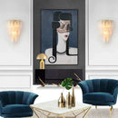 GobekUsa Crystal Feather Wall Lamp: Modern Luxury for Bedroom, Living Room & Restaurant