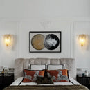 GobekUsa Crystal Feather Wall Lamp: Modern Luxury for Bedroom, Living Room & Restaurant