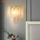 GobekUsa Crystal Feather Wall Lamp: Modern Luxury for Bedroom, Living Room & Restaurant