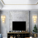 GobekUsa Crystal Feather Wall Lamp: Modern Luxury for Bedroom, Living Room & Restaurant