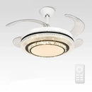 GobekUsa LED Ceiling Fan with Remote Control, Modern ABS Blades, 110V 220V