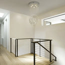 GobekUsa Crystal Ring Pendant Chandelier: Modern Ceiling Light for Living & Dining Room