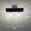 GobekUsa Crystal Tassel Chandelier: Modern Luxury Silver Hanging Lamp for Dining Room