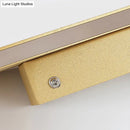 GobekUsa Golden LED Wall Sconce: Simplicity Cuboid Design, Acrylic, White/Warm Light