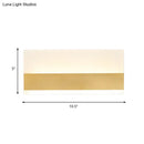 GobekUsa Golden LED Wall Sconce: Simplicity Cuboid Design, Acrylic, White/Warm Light