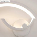 GobekUsa Simplicity Loop Sconce Light Acrylic LED - 8"/12" Diameter - Warm/White - Bedroom Wall Lighting Fixture