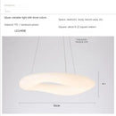GobekUsa Cloud Pendant Light: Nordic Minimalist Doughnut Chandelier for Living Room & Kid's Bedroom