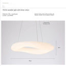GobekUsa Cloud Pendant Light: Nordic Minimalist Doughnut Chandelier for Living Room & Kid's Bedroom