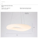 GobekUsa Cloud Pendant Light: Nordic Minimalist Doughnut Chandelier for Living Room & Kid's Bedroom