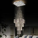 GobekUsa Crystal Ceiling Chandelier: Modern Elegant Living Room & Staircase Light Fixture