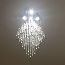 GobekUsa Crystal Ceiling Chandelier: Modern Elegant Living Room & Staircase Light Fixture