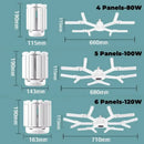 GobekUsa Deformable LED Garage Lights 80W/100W/120W Ceiling Industrial E27 Bulb