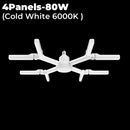 GobekUsa Deformable LED Garage Lights 80W/100W/120W Ceiling Industrial E27 Bulb