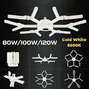 GobekUsa Deformable LED Garage Lights 80W/100W/120W Ceiling Industrial E27 Bulb