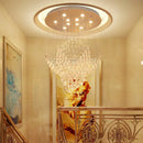 GobekUsa Diamond Crystal Chandelier: Modern LED Living Room and Hotel Lighting