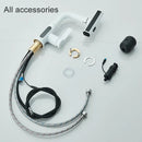 GobekUsa Digital Display Basin Faucet with 3-Way Nozzle: Pull Out, Rainfall Stream, Hot Cold Mixer