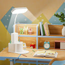 Modern white dimmable led desk lamp with pen holder for bedroom by Decorbites
