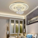 GobekUsa Dimmable LED Fan Lights Ceiling Lamp with Remote Control for Bedroom Living Room