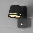 GobekUsa Dimmable LED Wall Sconce with Adjustable Brightness and 3-CCT Rotation