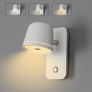 GobekUsa Dimmable LED Wall Sconce with Adjustable Brightness and 3-CCT Rotation