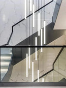 Acrylic Stair Pendant Lights for Modern Villa Decor - GobekUsa Duplex Loft LED Chandelier