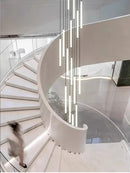 Acrylic Stair Pendant Lights for Modern Villa Decor - GobekUsa Duplex Loft LED Chandelier