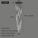Acrylic Stair Pendant Lights for Modern Villa Decor - GobekUsa Duplex Loft LED Chandelier