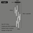 Acrylic Stair Pendant Lights for Modern Villa Decor - GobekUsa Duplex Loft LED Chandelier