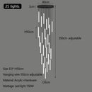 Acrylic Stair Pendant Lights for Modern Villa Decor - GobekUsa Duplex Loft LED Chandelier