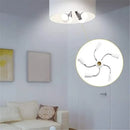 Modern white e27 socket splitter with flexible arms for living room by Decorbites
