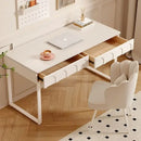 GobekUsa Elegant Writing Desk with Drawers and Computer Table