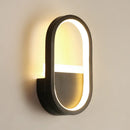 GobekUsa Minimalist Elliptical LED Wall Sconce for Bedroom Lighting