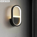 GobekUsa Minimalist Elliptical LED Wall Sconce for Bedroom Lighting